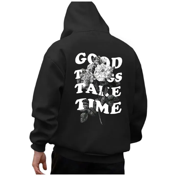 European and American men's hoodie 2024 autumn and winter new item large size loose hooded long sleeved men's hoodie factory wholesale cross-border