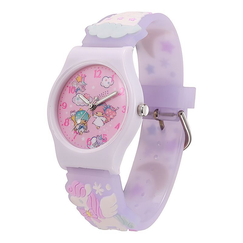 2*Sets Cartoon Children's Watch Dropping Gel Sanrio Watch Primary School Quartz Watch Wholesale Cross border E-commerce Watch Decoration