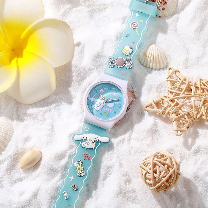2*Sets Cartoon Children's Watch Dropping Gel Sanrio Watch Primary School Quartz Watch Wholesale Cross border E-commerce Watch Decoration