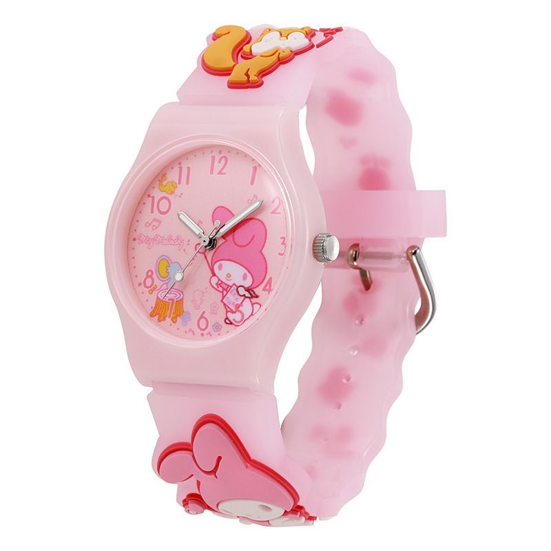 2*Sets Cartoon Children's Watch Dropping Gel Sanrio Watch Primary School Quartz Watch Wholesale Cross border E-commerce Watch Decoration