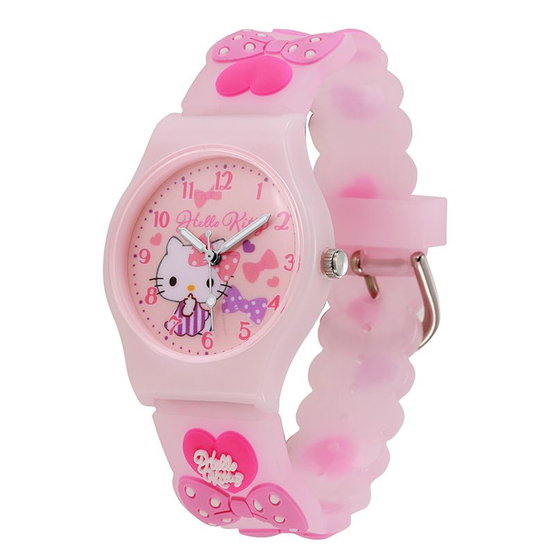 2*Sets Cartoon Children's Watch Dropping Gel Sanrio Watch Primary School Quartz Watch Wholesale Cross border E-commerce Watch Decoration