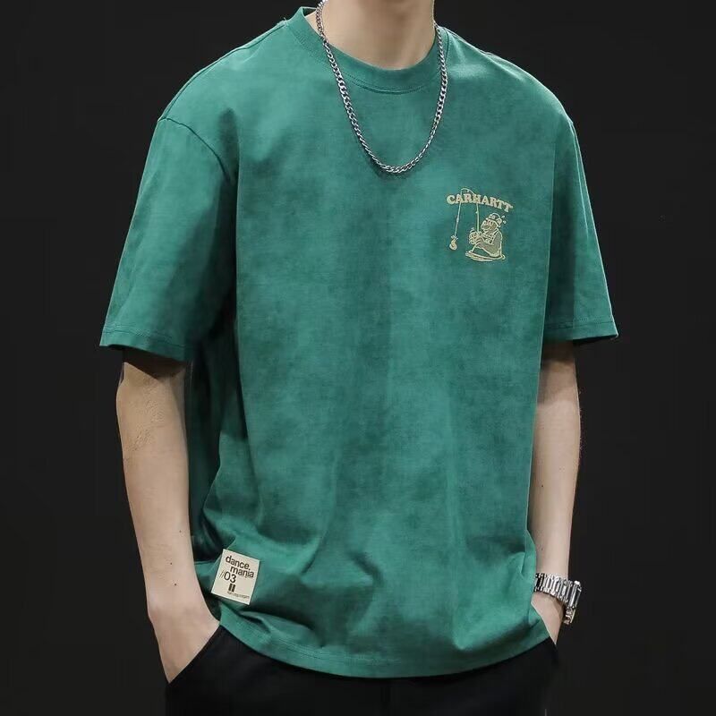 Clearance and Leakage Collection~Counter Withdraws Short Sleeve T-shirt for Men's Loose Large Trendy Brand Summer New Clothes Men's T-shirt