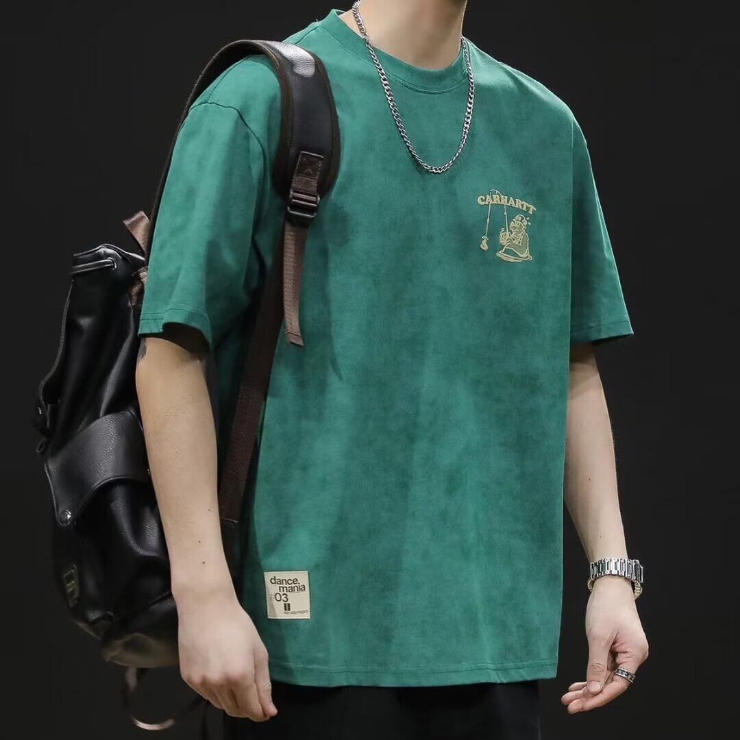 Clearance and Leakage Collection~Counter Withdraws Short Sleeve T-shirt for Men's Loose Large Trendy Brand Summer New Clothes Men's T-shirt