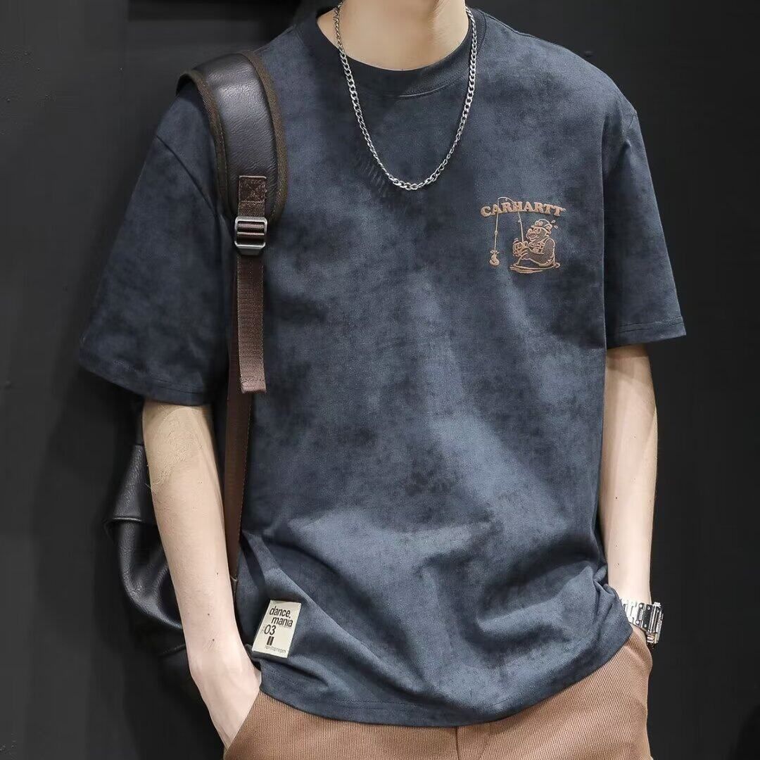 Clearance and Leakage Collection~Counter Withdraws Short Sleeve T-shirt for Men's Loose Large Trendy Brand Summer New Clothes Men's T-shirt