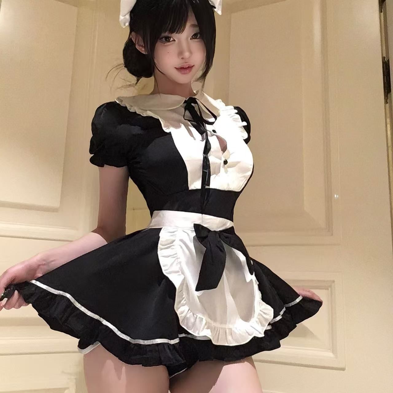 Sexy lingerie, sexy uniform set, pure desire maid apron, maid outfit, maid cute, sexy, cute, passionate woman
