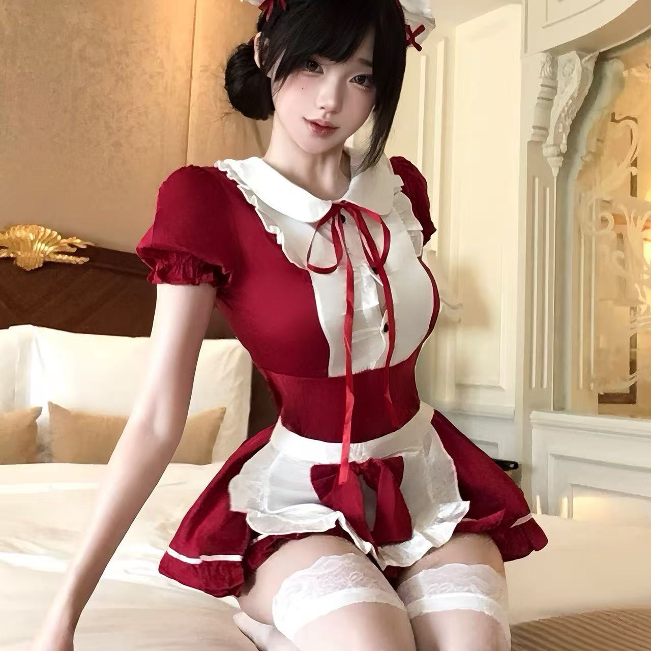 Sexy lingerie, sexy uniform set, pure desire maid apron, maid outfit, maid cute, sexy, cute, passionate woman