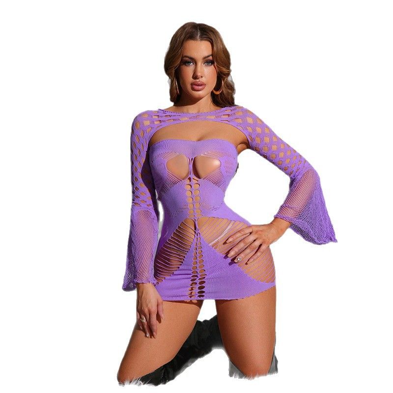 Benqian sexy lingerie, European and American women's sexy seductive dress, strapless lace up tight fitting clothes YD25224