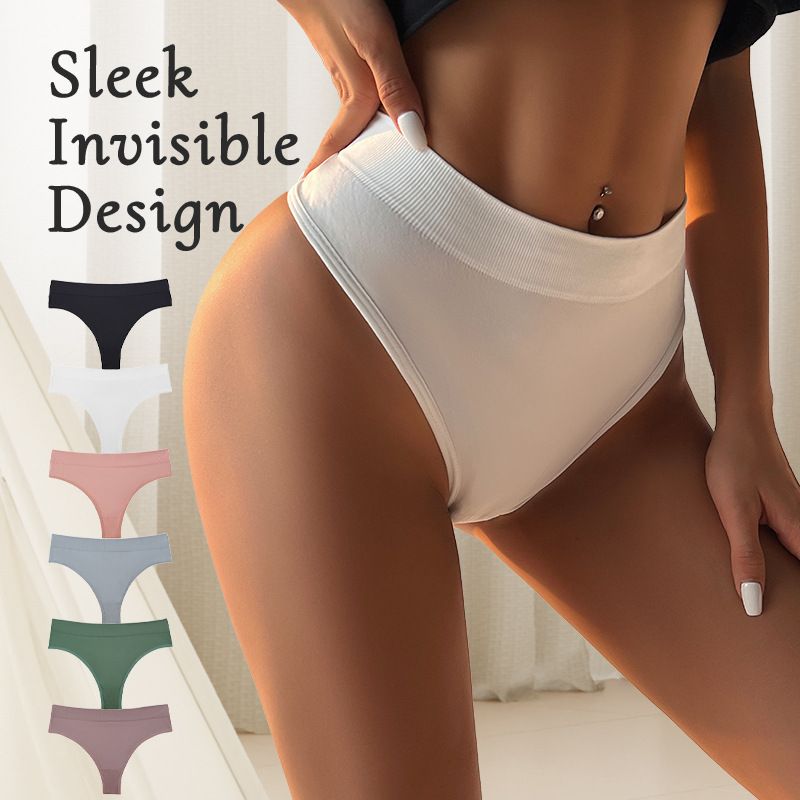 Cross-border Amazon sexy panties high-waisted seamless breathable comfortable triangle panties large size sports bikini panties women