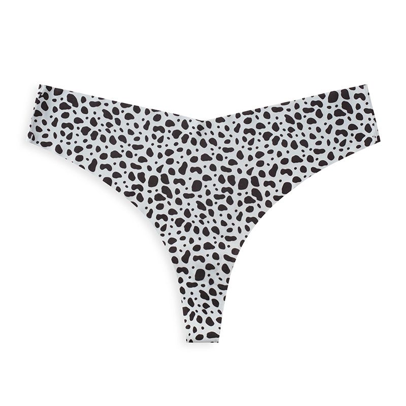 European and American temu best-selling leopard print seamless panties fitness ice silk sexy breathable triangle panties cross-border exclusive panties women