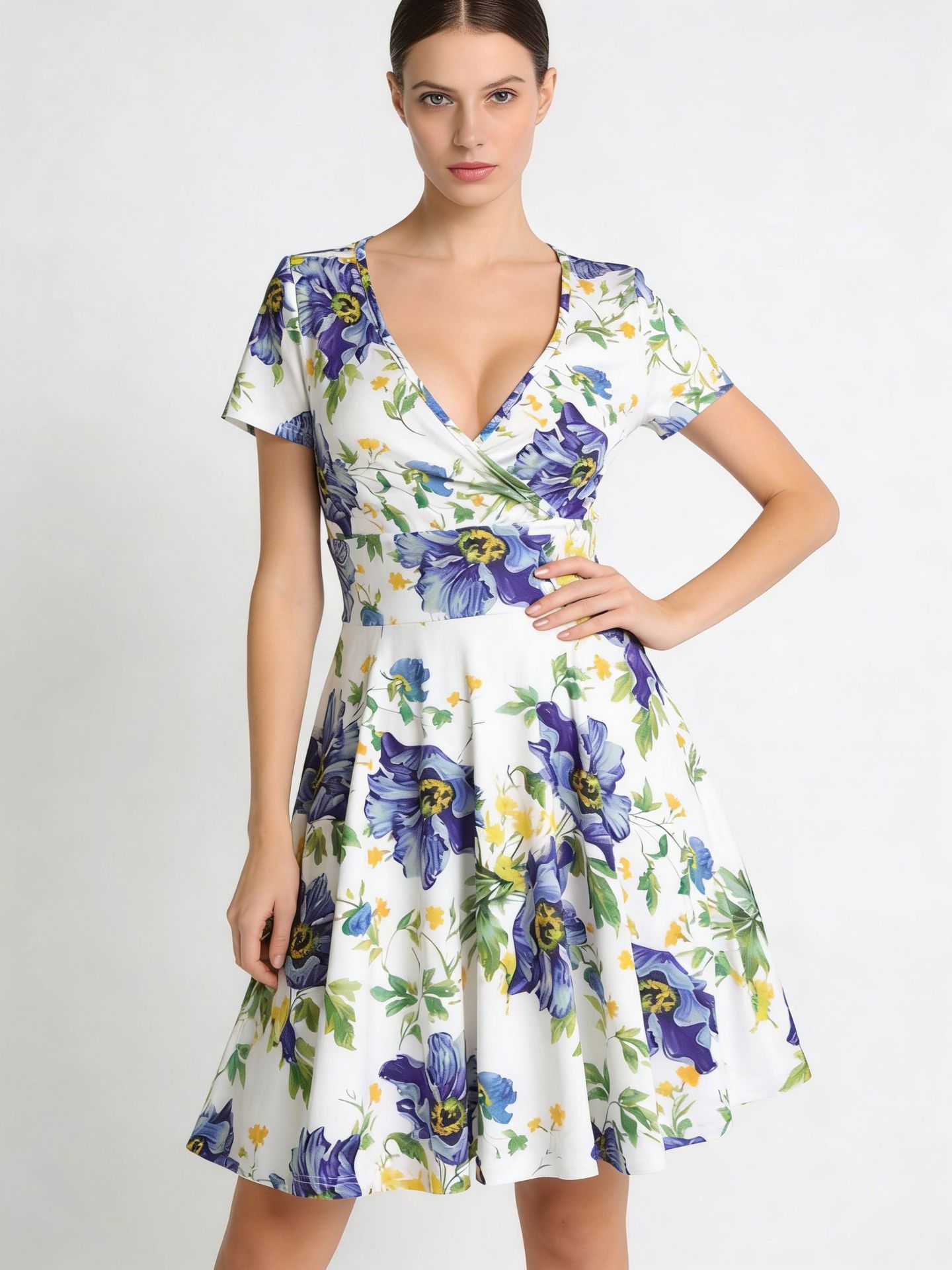 Cross-border exclusive supply for Amazon best-sellers, stylish women's dress, slim and slimming, European and American style fashion dress, foreign trade women's clothing