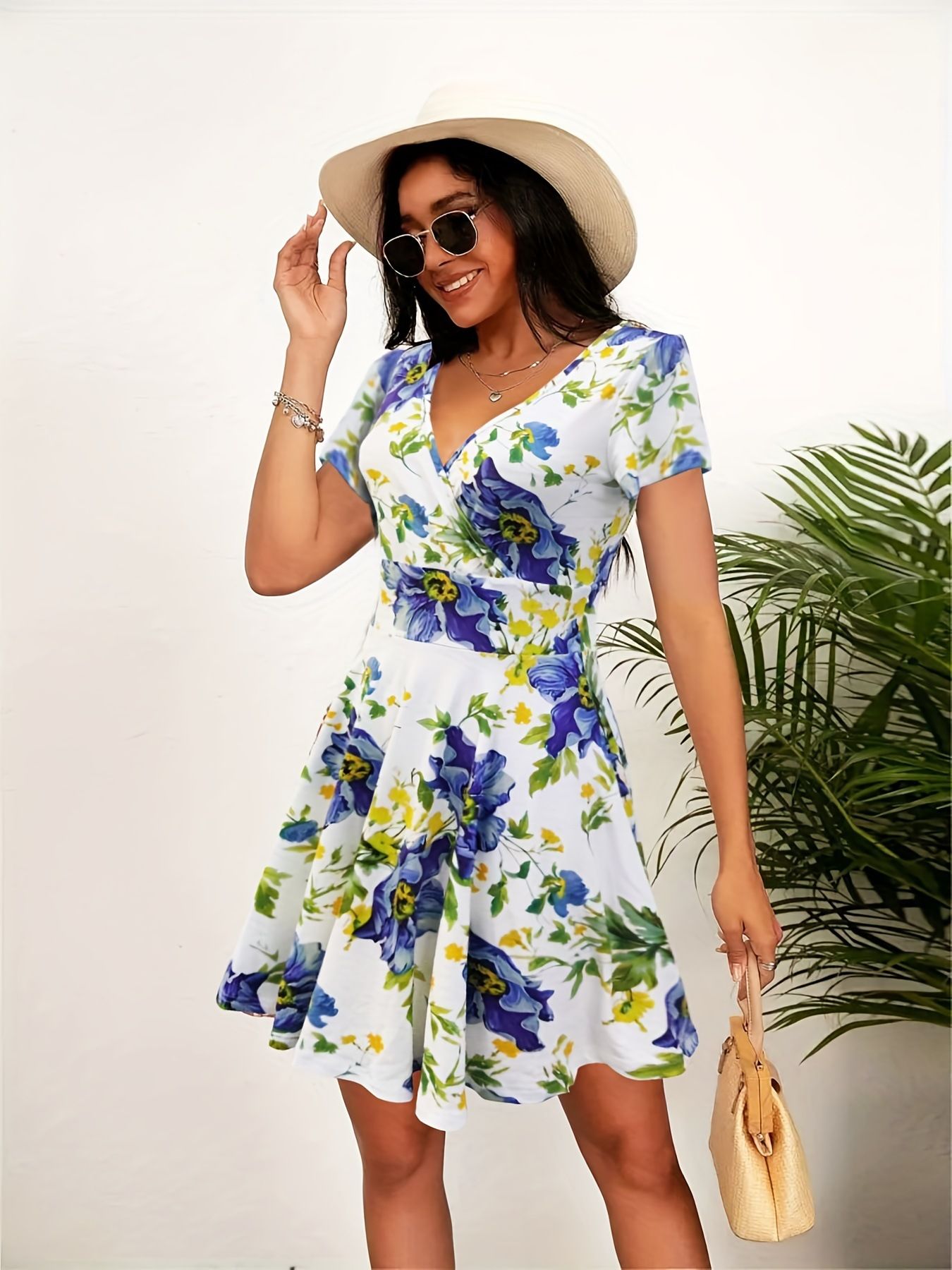Cross-border exclusive supply for Amazon best-sellers, stylish women's dress, slim and slimming, European and American style fashion dress, foreign trade women's clothing
