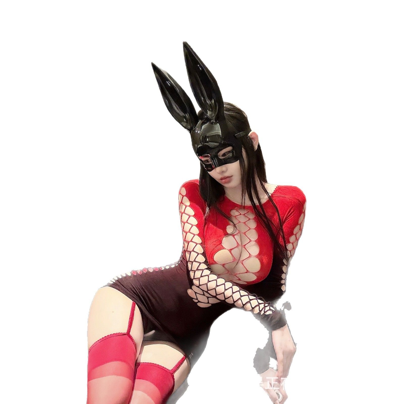 Don't miss out on the night fun lingerie, sexy online clothing, bag and skirt, pure desire hollow out uniform, tempting sleeping clothes set, qqny