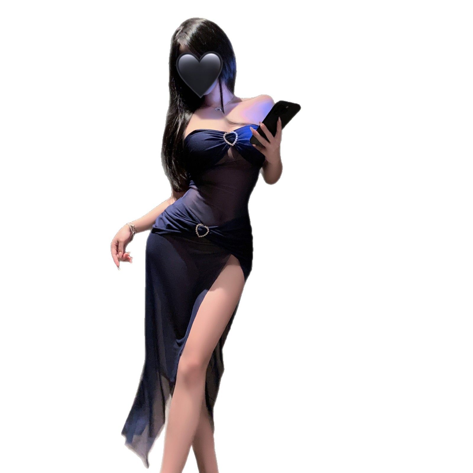 No mistake, sexy lingerie on the night, pure desire, flirtatious sex, uniform, small chest slit dress, qqny pajamas, women's