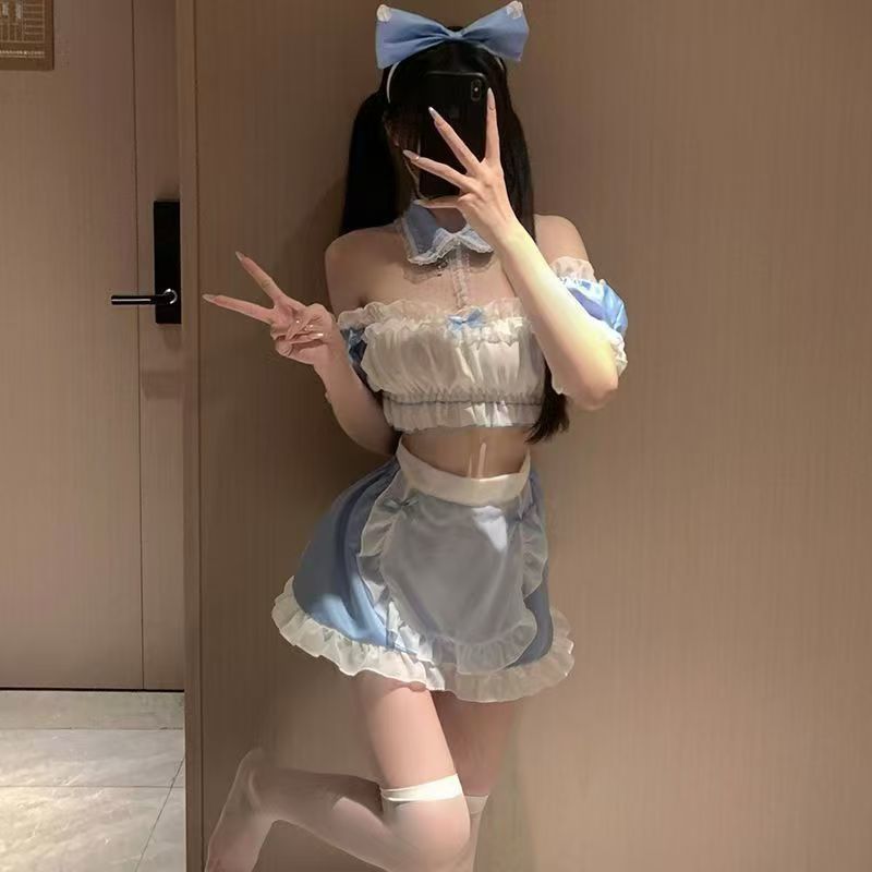 Sexy lingerie, sexy maid outfit, no take off battle robe, fun temptation set, erotic pajamas, couple's battle robe, pure desire