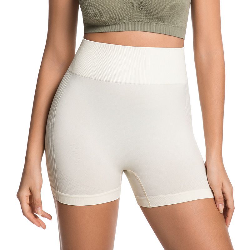 Cross border hot selling high waisted and waist cinching tight pants, running and fitness yoga shorts, peach hip lifting and belly cinching pants