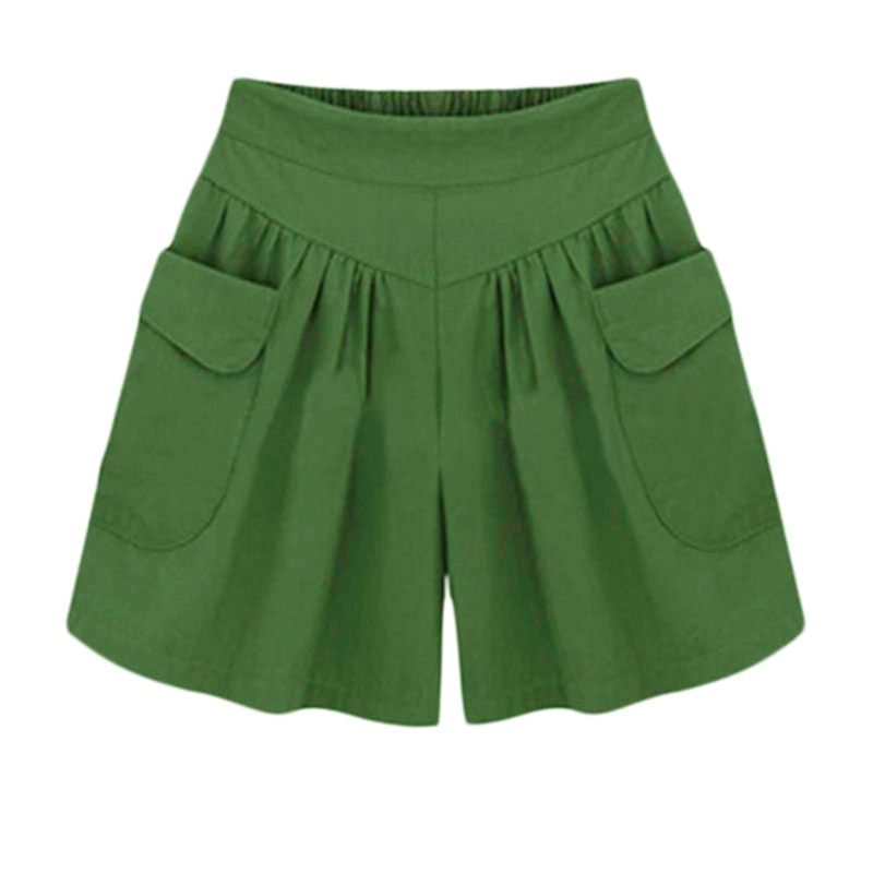 European and American summer plus fat plus plus size women's clothing fat mm wide leg shorts women's 200 pounds sister versatile hot pants skirt pants women's summer