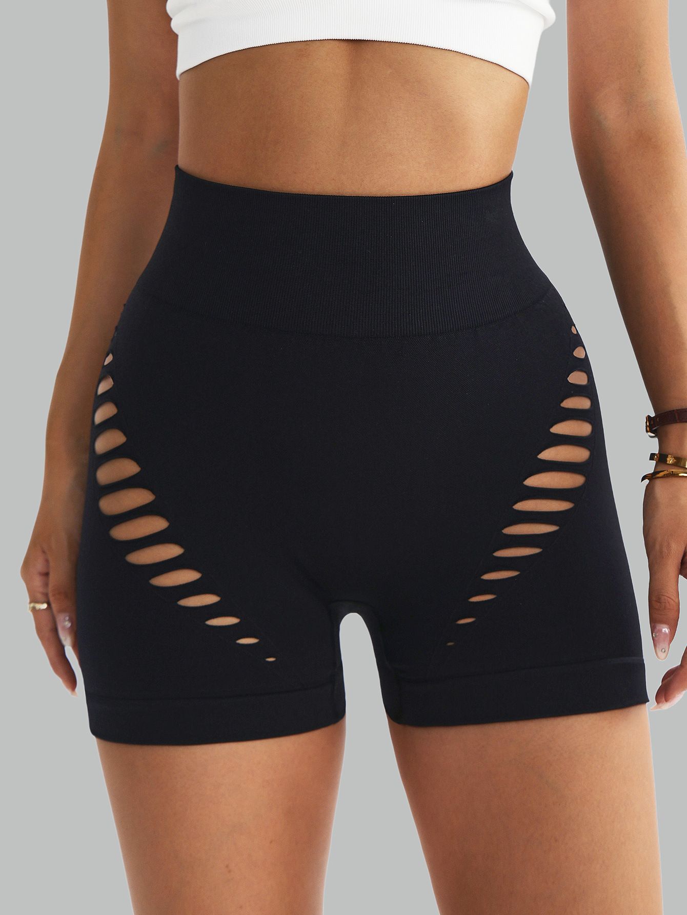 Sports outdoor quick drying yoga clothes women's shorts yoga cycling running fitness summer fitness clothes summer yoga pants