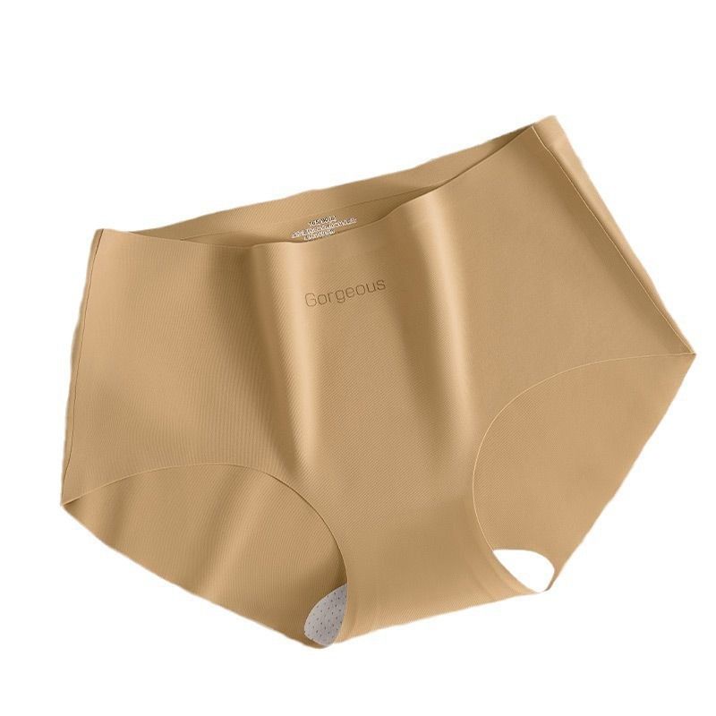 3*Sets Yoga fitness seamless underwear for women, made of 7A mulberry silk, antibacterial crotch, non buttock, women's mid waist sports triangle shorts