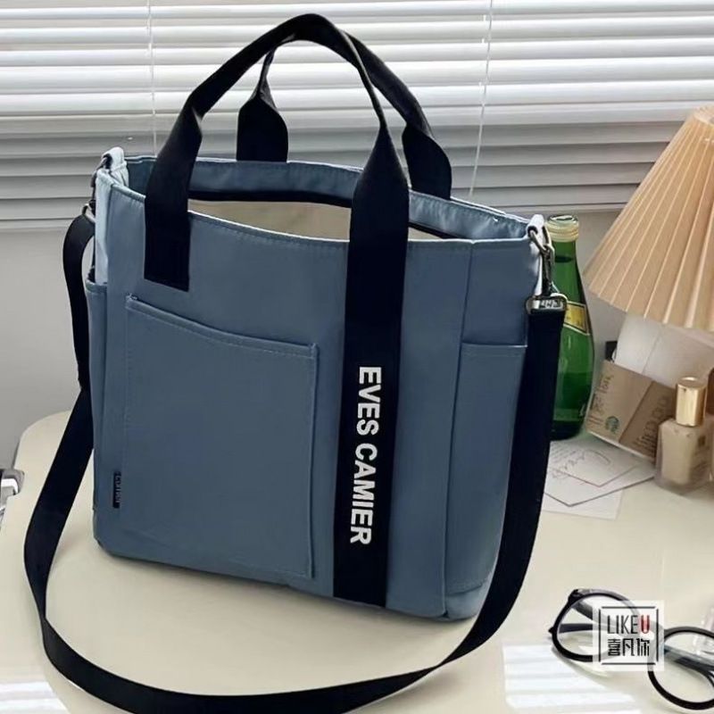 New design waterproof and stylish tote canvas hand-held crossbody bag, simple and versatile, single shoulder hand-held bento lunch box bag Style_1 AS PICTURE