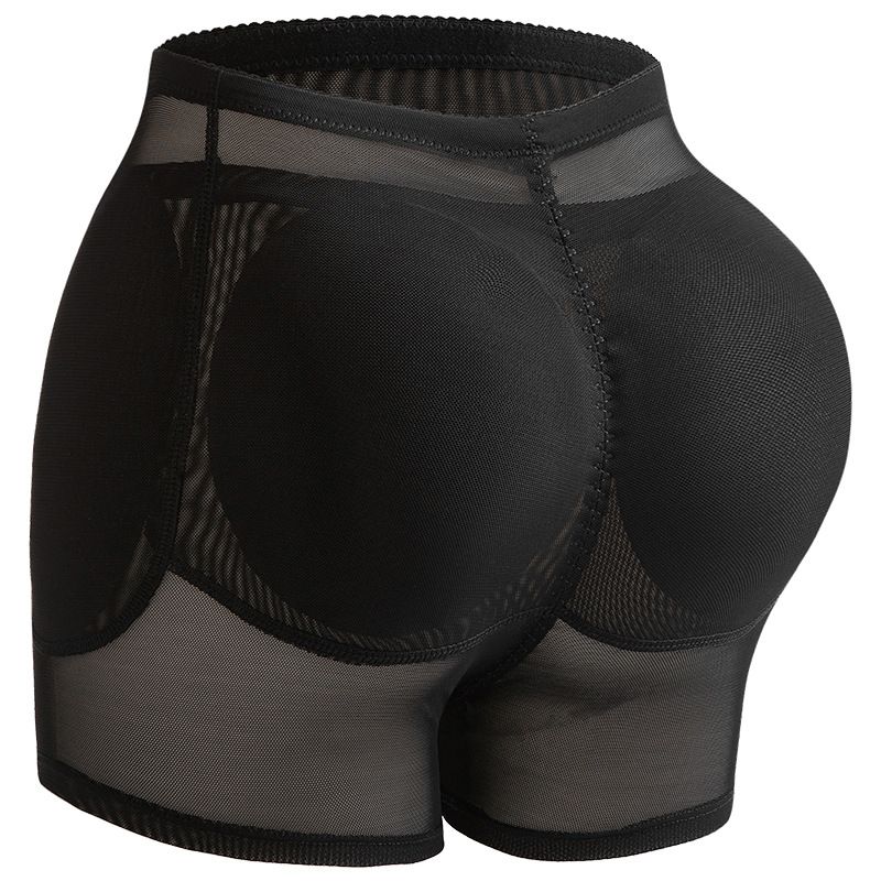 Tight pants for women with raised buttocks, full hips, fake buttocks, lifted buttocks, underwear with padding, anti glare, safety pants, shaping and waist shaping pants black XL