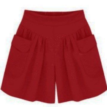 European and American summer plus fat plus plus size women's clothing fat mm wide leg shorts women's 200 pounds sister versatile hot pants skirt pants women's summer Style_1 M