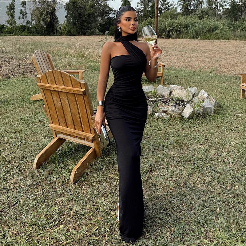 Amazon's hot selling summer new sexy dress, mature and fashionable, versatile, spicy girl bag buttocks skirt wholesale Hei S