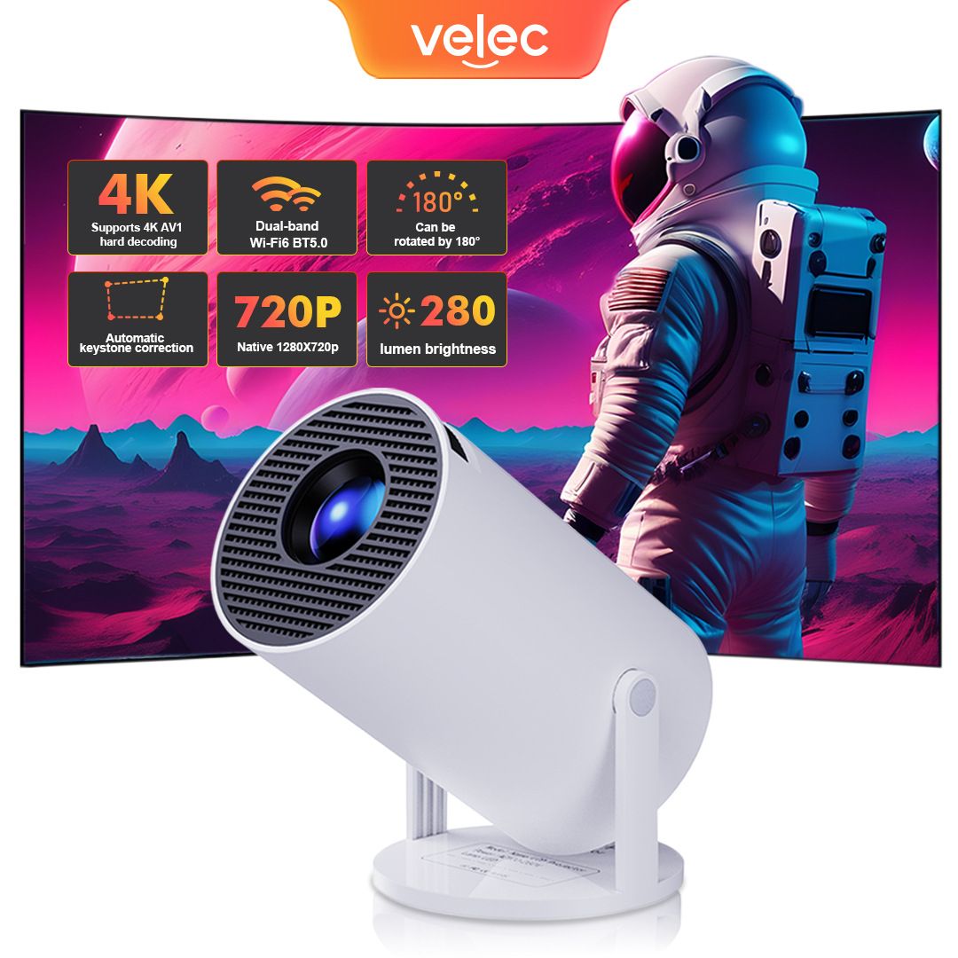 Home Use  Edition Overseas Smart Mini Projector with WiFi and Mobile Screen Mirroring