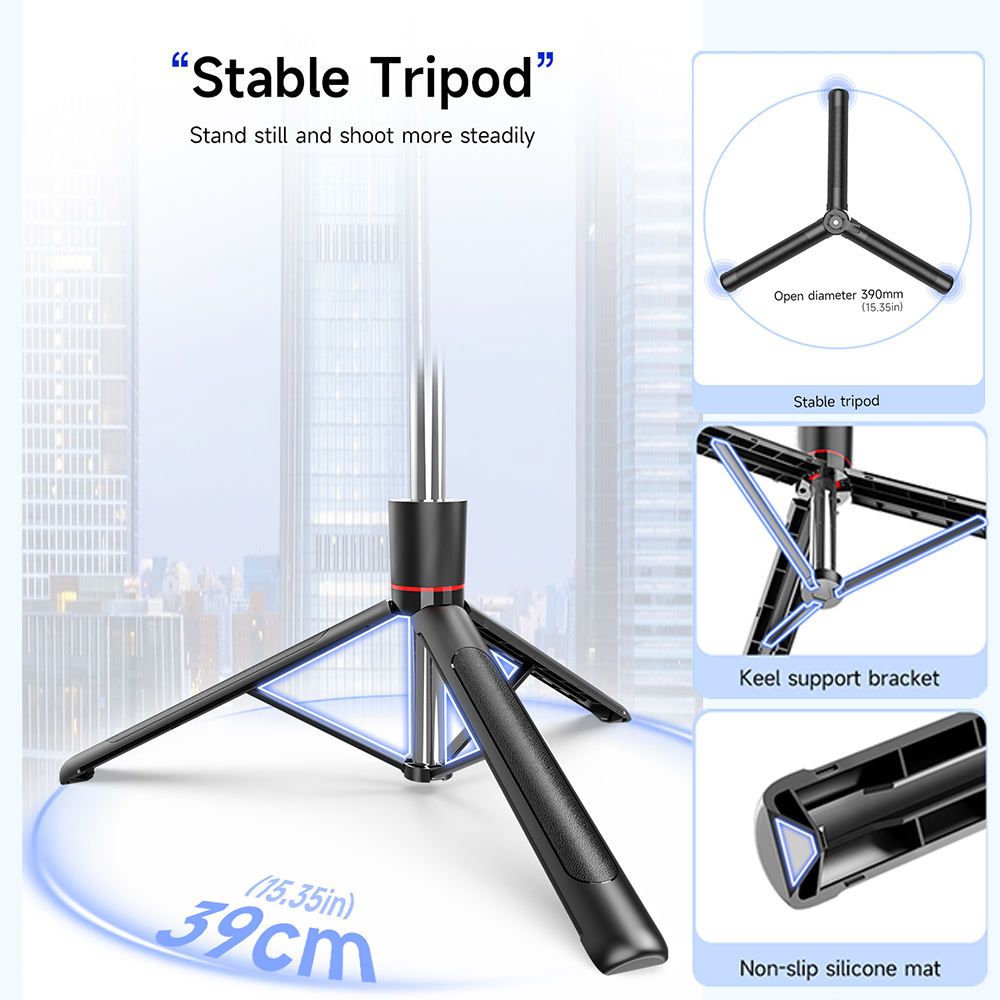 Selfie stick F16, portable for travel, stable shooting, Bluetooth selfie device, floor-standing live broadcast tripod, anti-shake phone holder