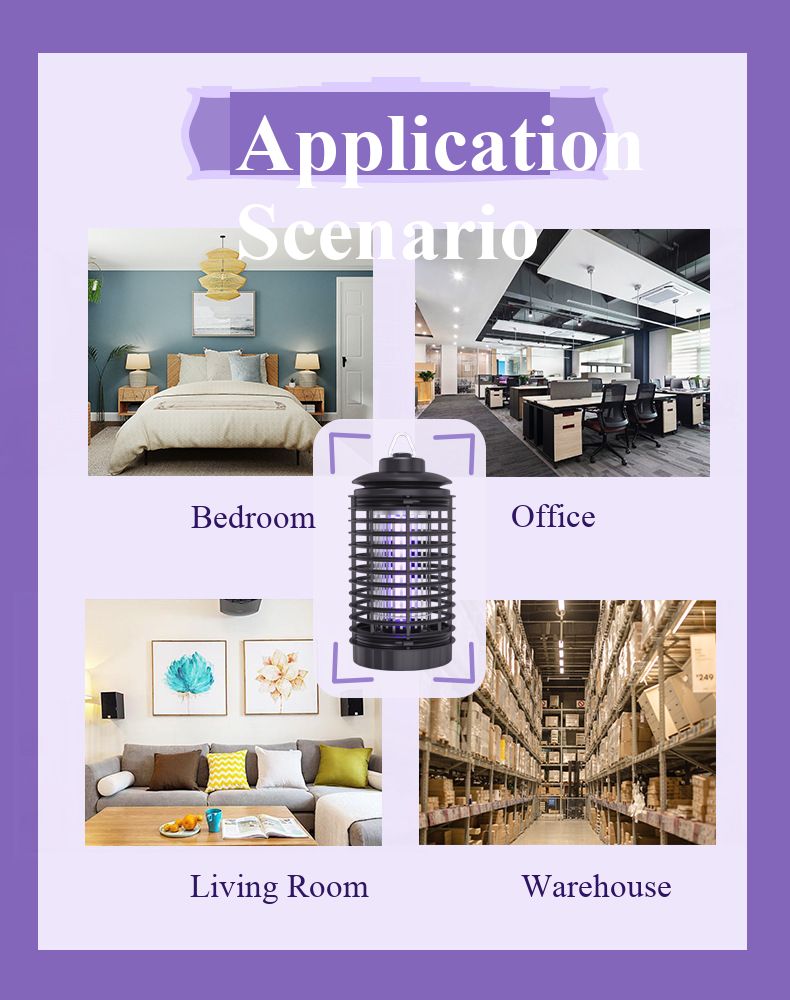 LED mosquito killer lamp, electric mosquito killer lamp, household, restaurant, hotel, trap-type physical fly and mosquito killer