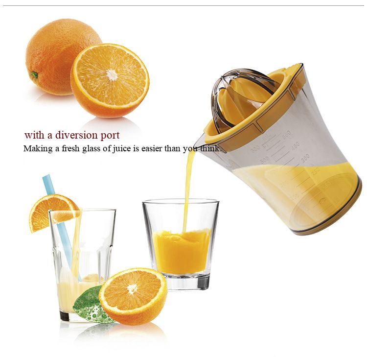 Portable manual lemon squeezer, fruit press, simple orange juice squeezing cup, packed in colorful box