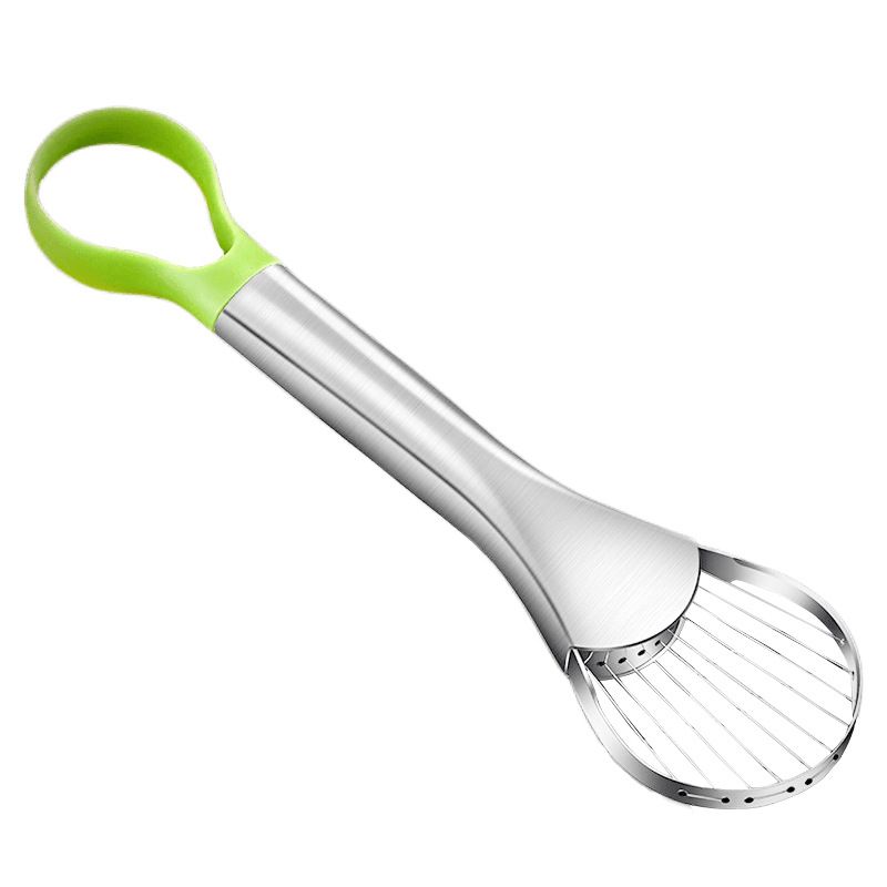 Stainless steel avocado knife, fruit-cutting tool, stainless steel fruit divider, yellow peach pit remover, dragon fruit slicer