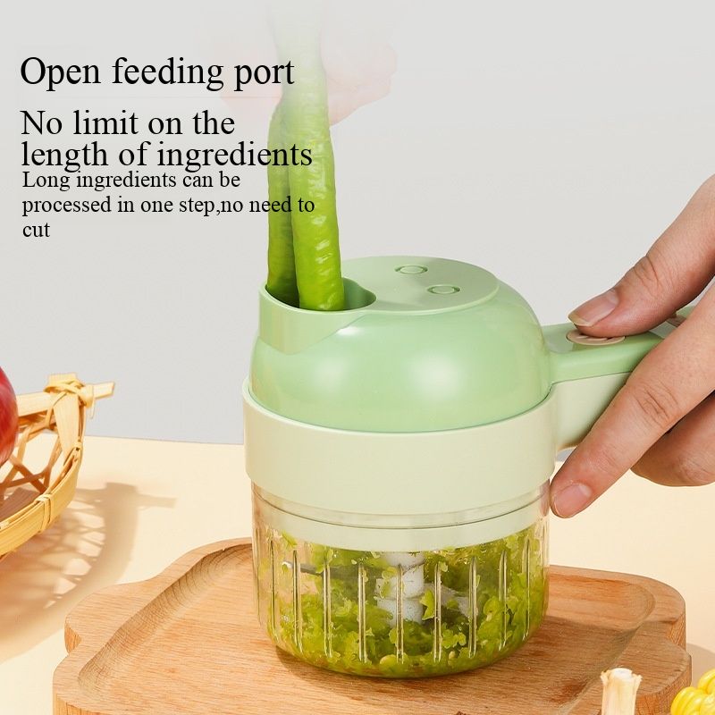 New Gatlin vegetable slicer, wireless electric food processor, kitchen garlic puree tool, garlic grater, multi-function garlic stirrer