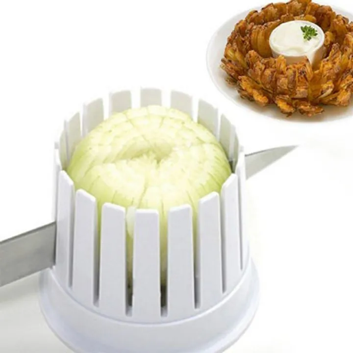 New Onion Slicer, onion slicing and slicing flower plastic mold, household kitchen small tool