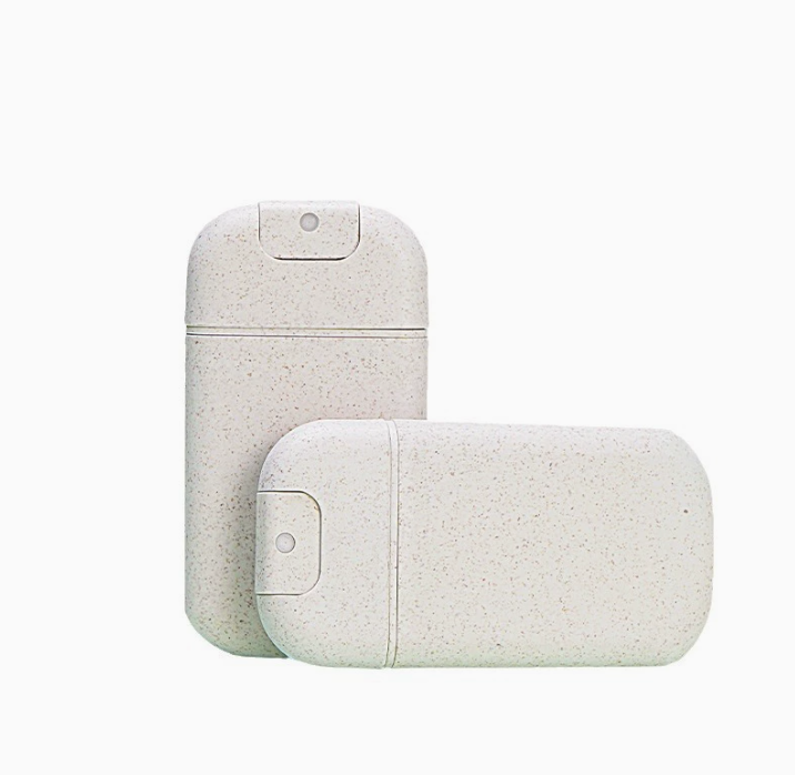 U-shaped wheat straw card spray bottle 30ml creative perfume bottle empty bottle portable canned hand sanitizer dispensing bottle