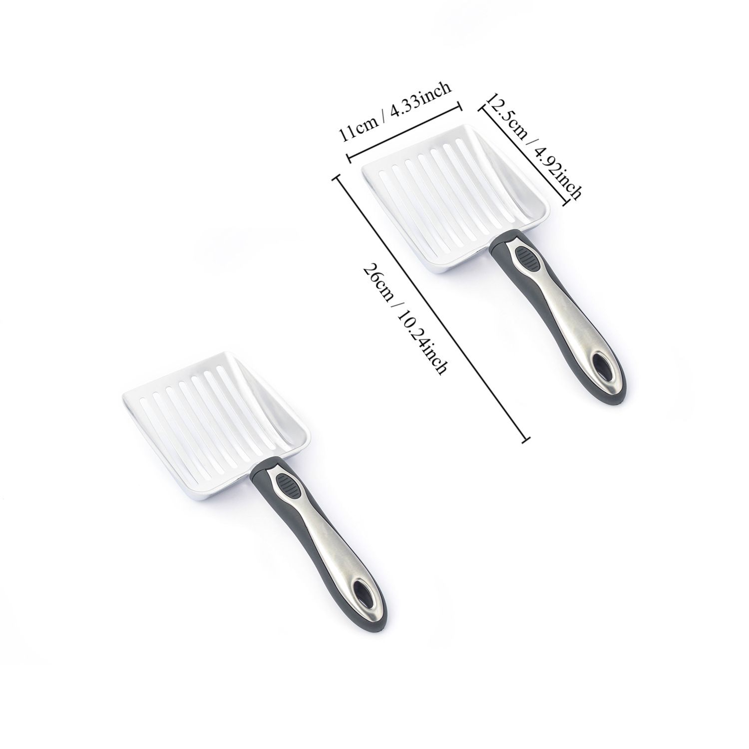 New cat litter scoop, stainless steel litter box scoop, household pet litter scoop, cleaning tool, cat and dog litter scoop