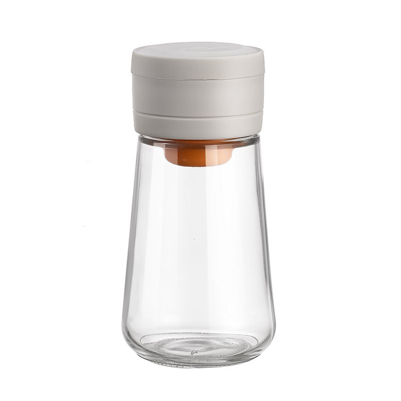 Quantitative salt shaker, kitchen salt sprinkler, glass spice jar, sealed moisture-proof spice box, household salt control spice bottle