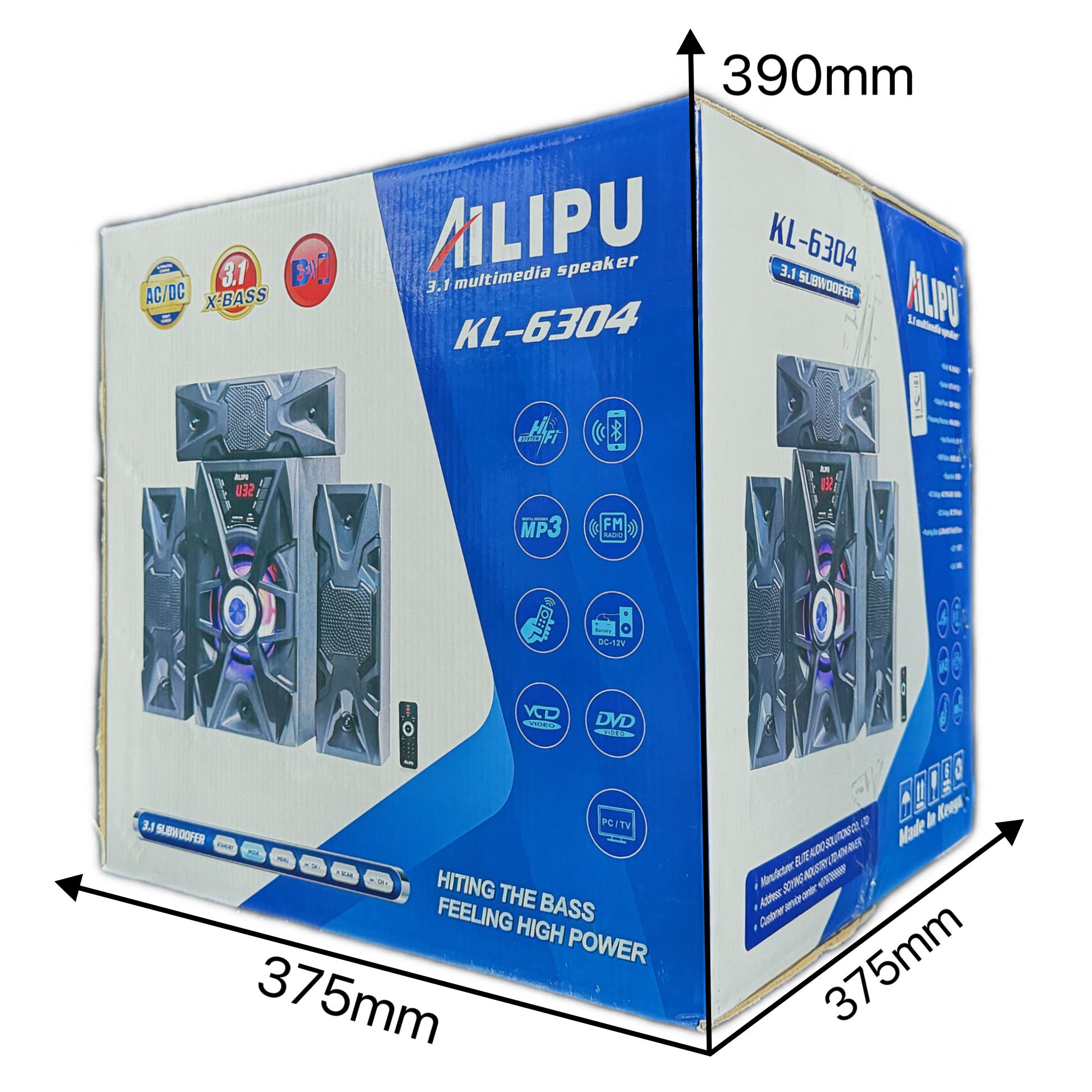 SPEAKER AILIPU KL-6304AD 3.1CH Woofer Subwoofer Bluetooth Cinema Home theater System Bluetooth Hi-Fi Speaker Speaker System  AC/DC Subwoofer Bluetooth USB/SD/FM Woofer [new]