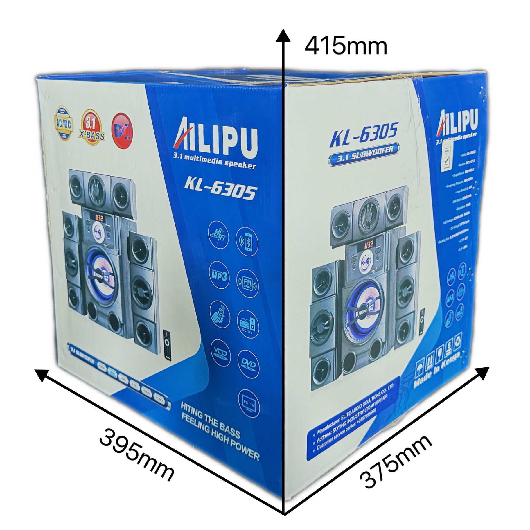 AILIPU KL-6305AD 3.1CH SPEAKER Woofer Subwoofer Bluetooth Cinema Home theater System Bluetooth Hi-Fi Speaker Speaker System  AC/DC Subwoofer Bluetooth USB/SD/FM Woofer [hot]