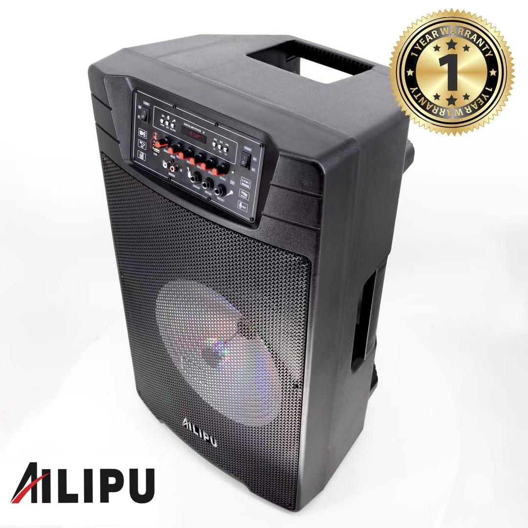 AILIPU KL-3510D 15inch SPEAKER RECHARGABLE PARTY BOX PORTABLE SPEAKER with LED Display & Dual Wireless Microphones🔥🔥🔥🔥