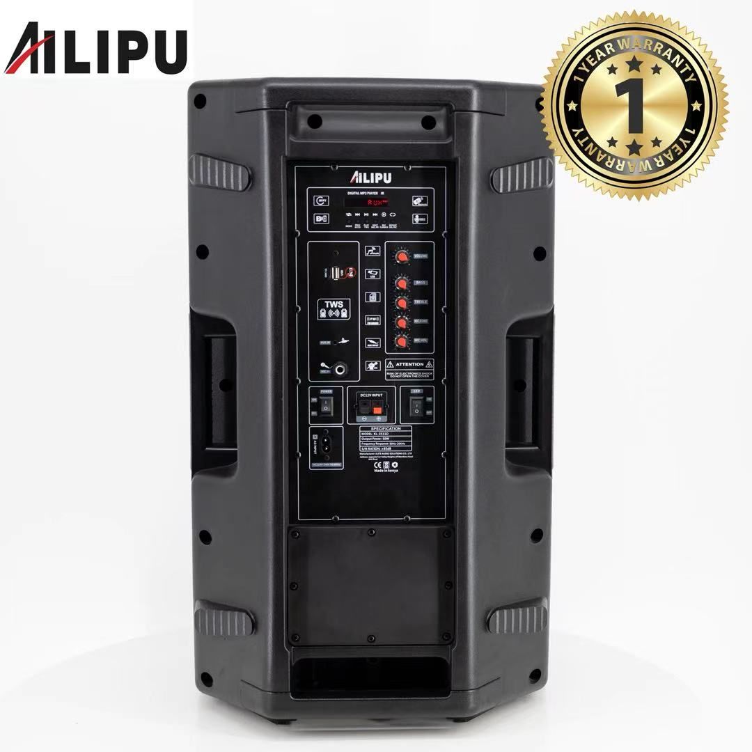 AILIPU KL-3511D 15inch SPEAKER RECHARGABLE PARTY BOX PORTABLE SPEAKER Outdoor Subwoofer Speaker with Bluetooth,FM Radio,Free Wireless Microphone Woofer🔥🔥🔥🔥