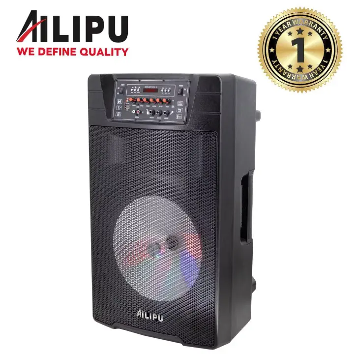 AILIPU KL-3510D 15inch SPEAKER RECHARGABLE PARTY BOX PORTABLE SPEAKER with LED Display & Dual Wireless Microphones🔥🔥🔥🔥
