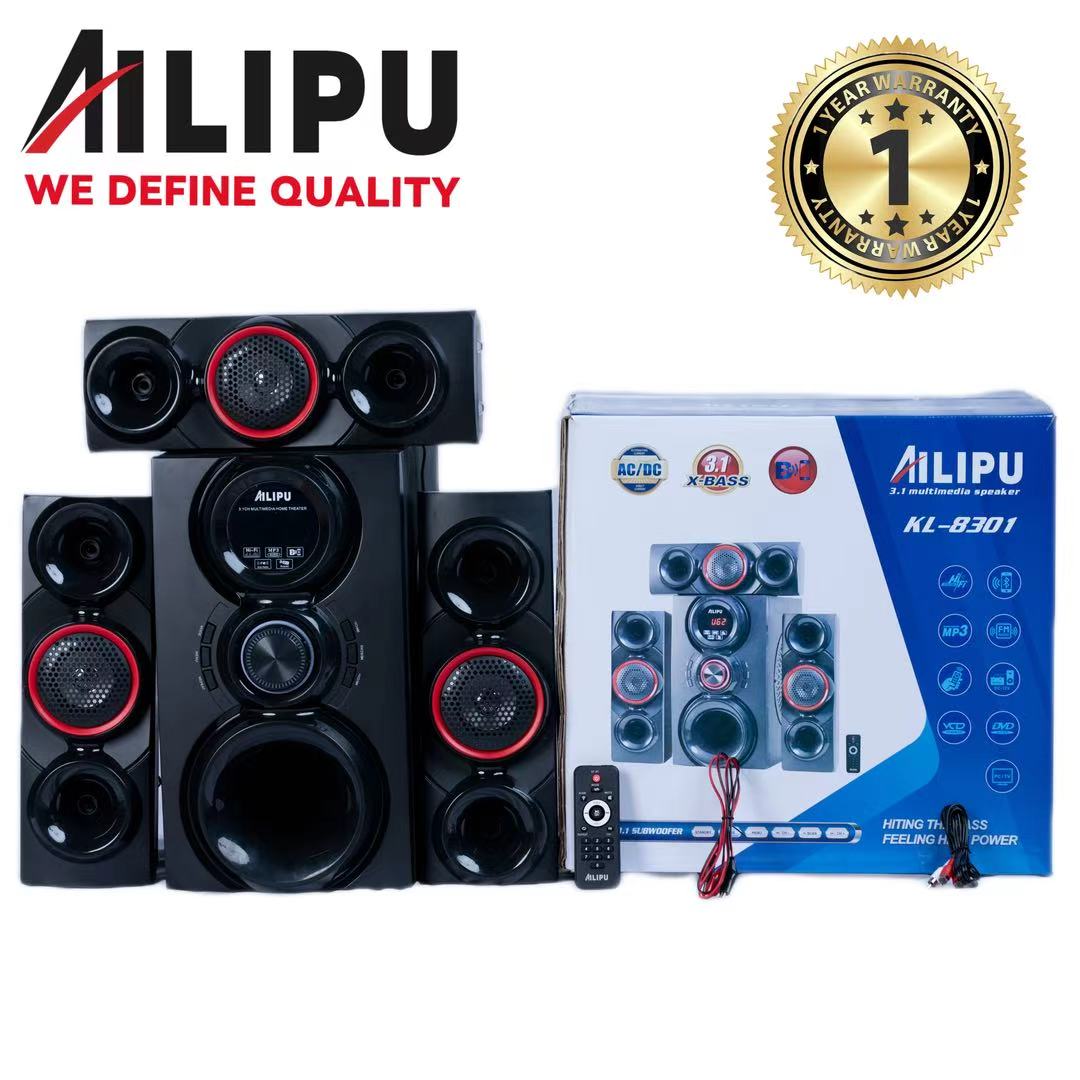 【NEW】AILIPU  KL-8301AD 3.1 8in WOOFER Pro+ 60w+18w*3 woofer speaker system Multimedia Speaker Output Power Subwoofer Bluetooth Cinema Home theater System Bluetooth Hi-Fi