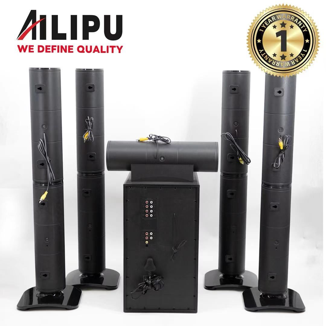 【NEW】AILIPU  KL-8501AD 5.1 8in WOOFER Pro+ 60w+10w*5 woofer speaker system Multimedia Speaker Output Power Subwoofer Bluetooth Cinema Home theater System Bluetooth Hi-Fi
