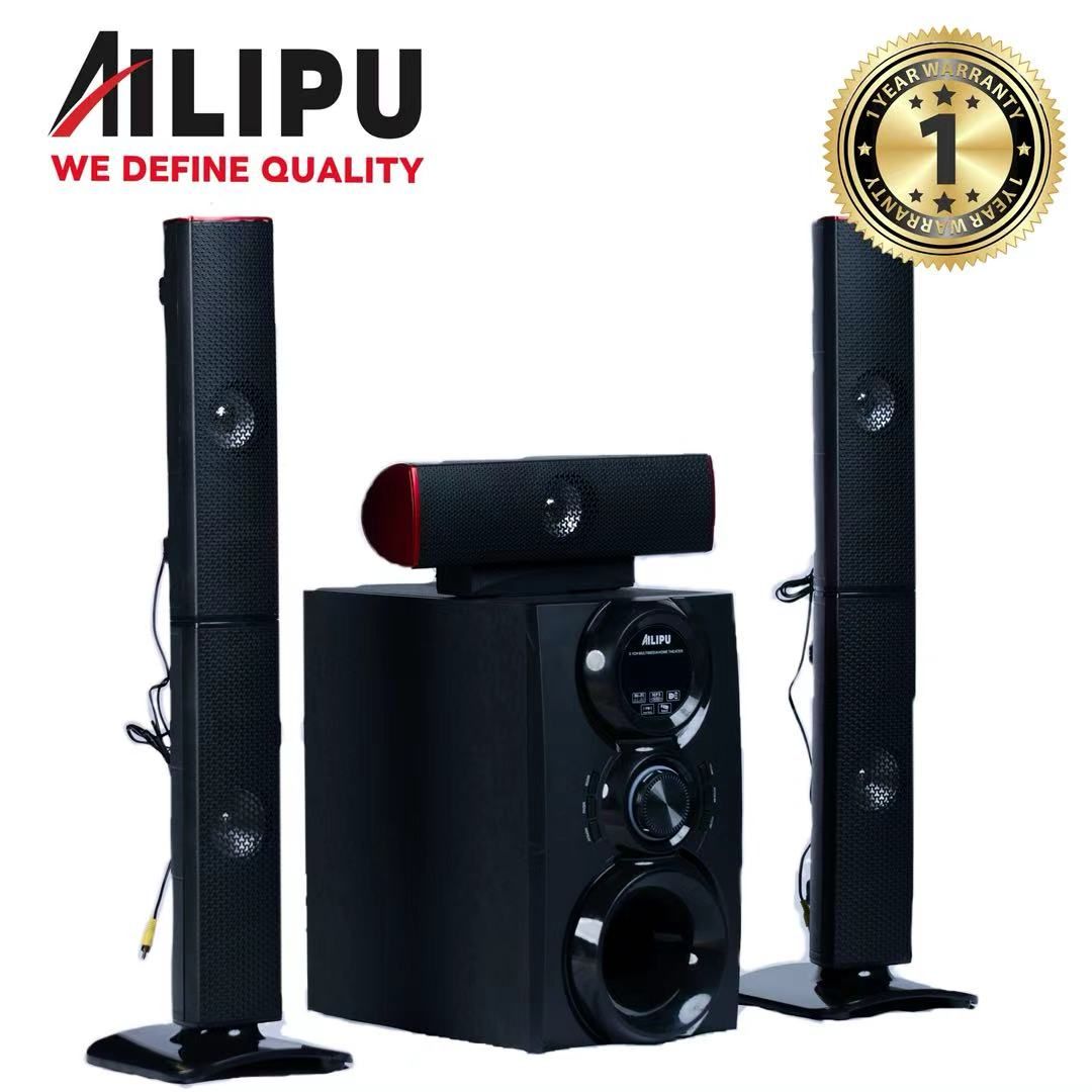 【NEW】AILIPU  KL-8302AD 3.1 8in WOOFER Pro+ 60w+15w*3 woofer speaker system Multimedia Speaker Output Power Subwoofer Bluetooth Cinema Home theater System Bluetooth Hi-Fi