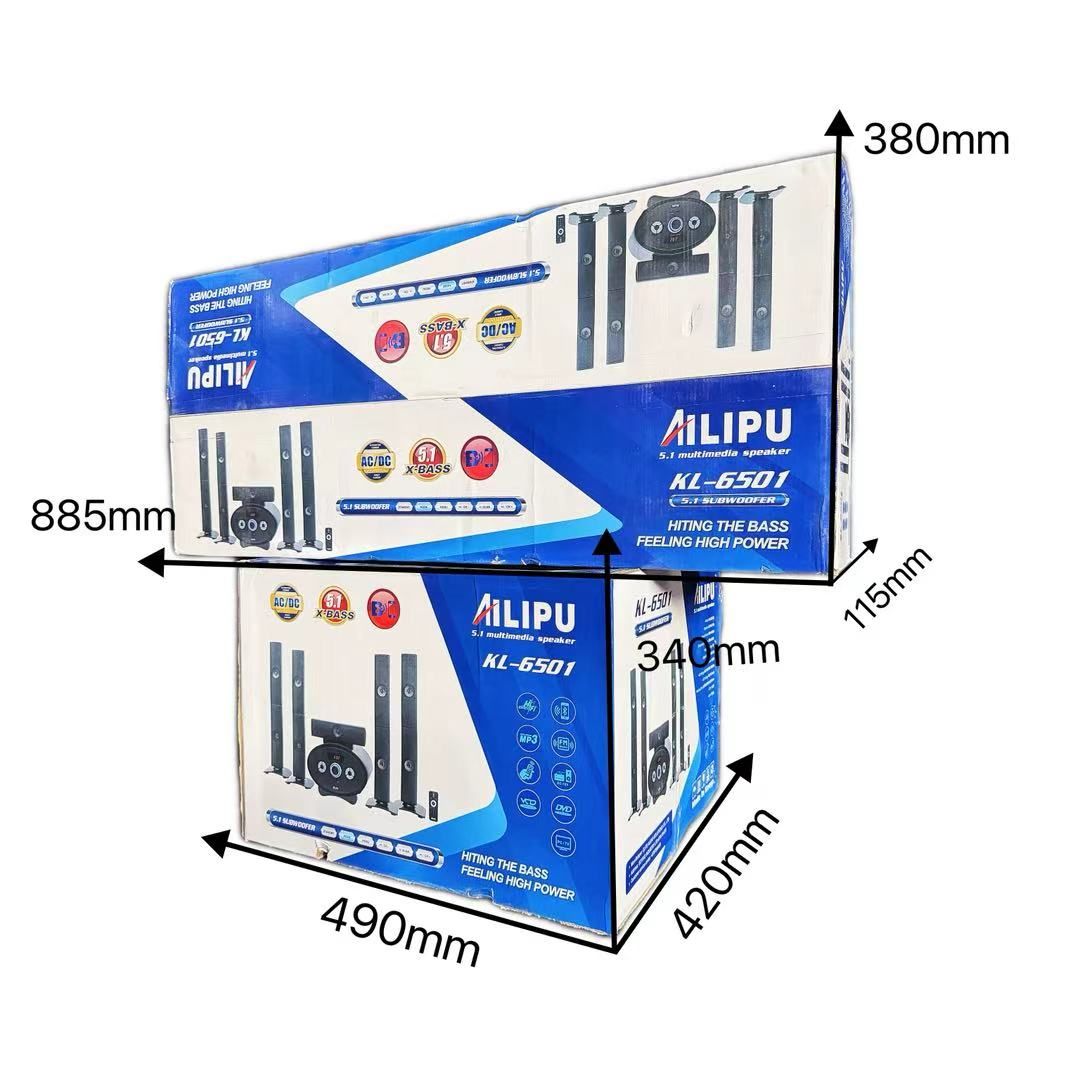 【NEW】AILIPU  KL-6501AD 5.1 6.5in WOOFER Pro+ woofer speaker system Multimedia Speaker Output Power Subwoofer Bluetooth Cinema Home theater System Bluetooth Hi-Fi