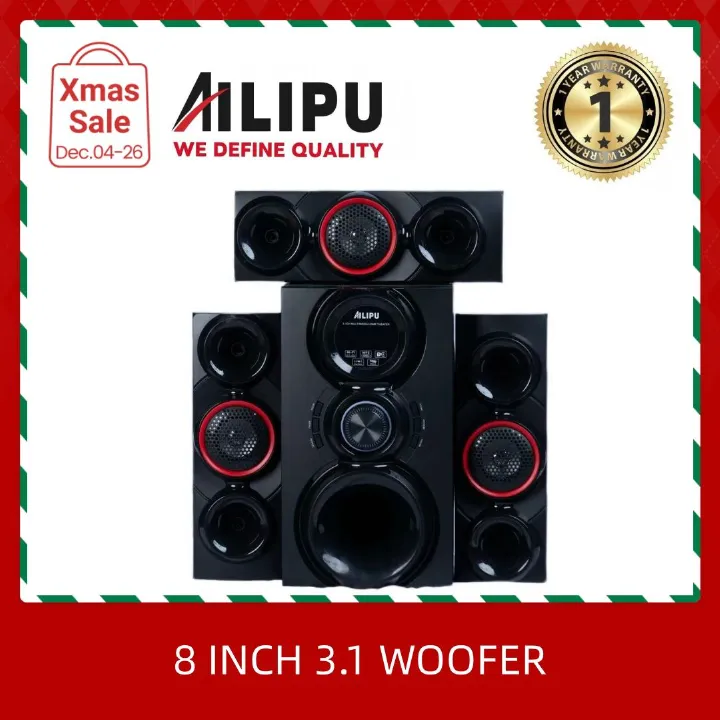【NEW】AILIPU  KL-8301AD 3.1 8in WOOFER Pro+ 60w+18w*3 woofer speaker system Multimedia Speaker Output Power Subwoofer Bluetooth Cinema Home theater System Bluetooth Hi-Fi