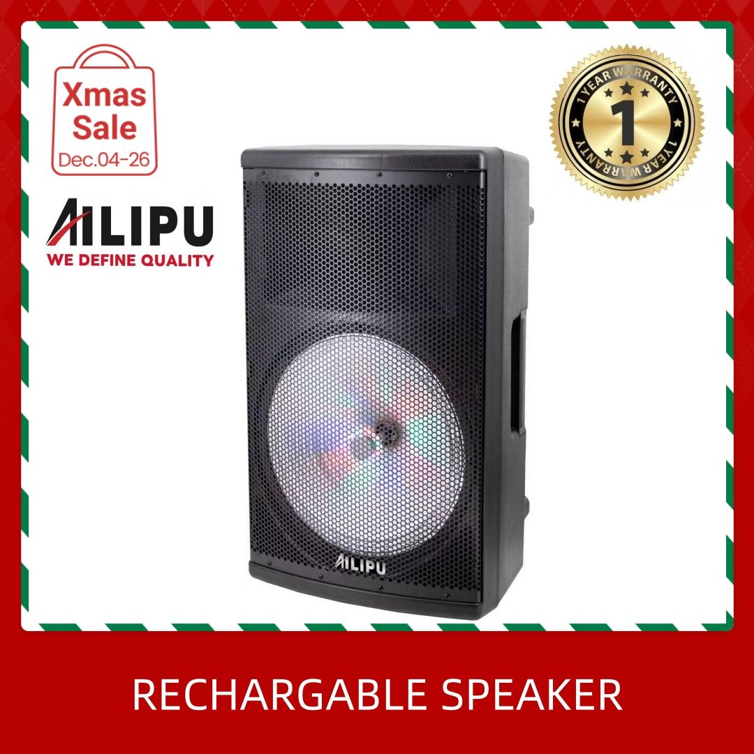 AILIPU KL-3511D 15inch SPEAKER RECHARGABLE PARTY BOX PORTABLE SPEAKER Outdoor Subwoofer Speaker with Bluetooth,FM Radio,Free Wireless Microphone Woofer🔥🔥🔥🔥