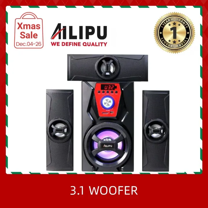 SPEAKER 3.1CH AILIPU KL-6306AD SPEAKER Woofer Subwoofer Bluetooth Cinema Home theater System Bluetooth Hi-Fi Speaker Speaker System  AC/DC Subwoofer Bluetooth USB/SD/FM Woofer [hot]