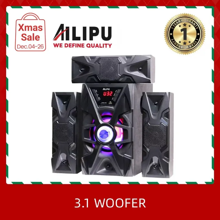SPEAKER AILIPU KL-6304AD 3.1CH Woofer Subwoofer Bluetooth Cinema Home theater System Bluetooth Hi-Fi Speaker Speaker System  AC/DC Subwoofer Bluetooth USB/SD/FM Woofer [new]