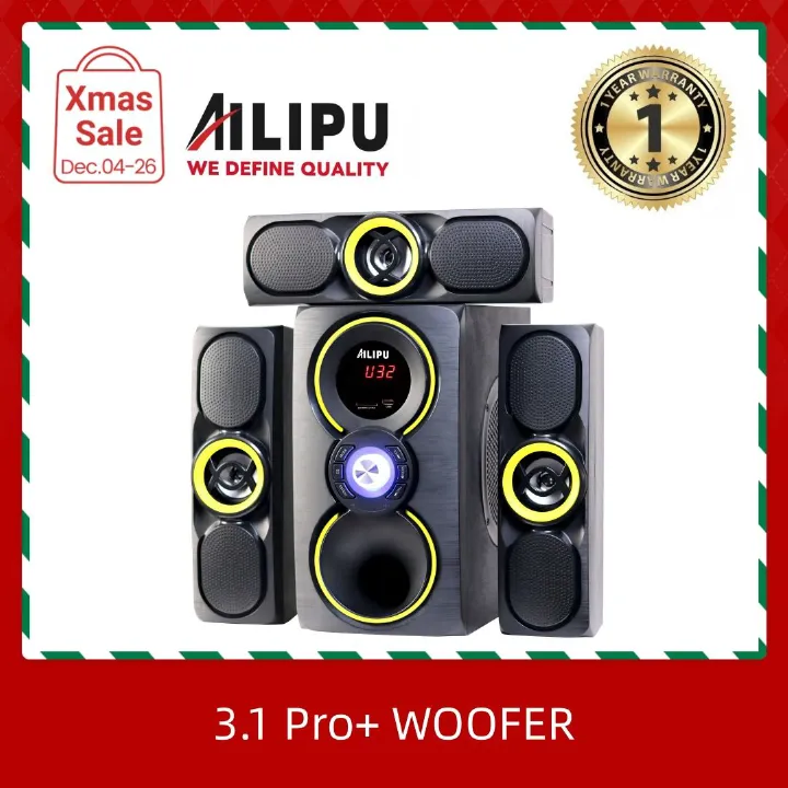 AILIPU 3.1 WOOFER Pro+ KL-6310AD woofer speaker system Multimedia Speaker Output Power 45W+15W*3 Subwoofer Bluetooth Cinema Home theater System Bluetooth Hi-Fi【HOT】